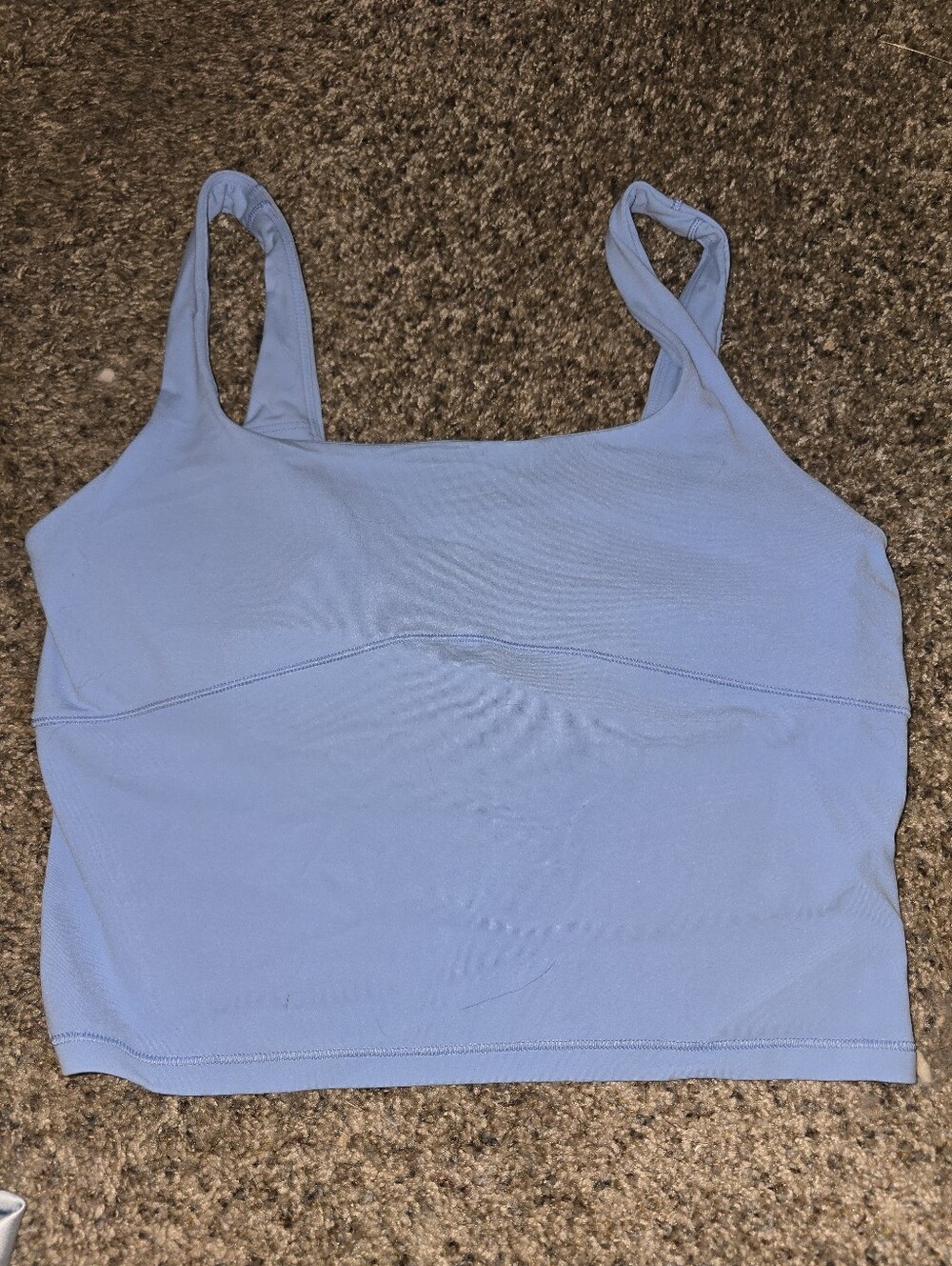 NWOT Vuori Alltheform Light Blue Square Neck Athletic Tank Top Medium Athleisure - Picture 6 of 10